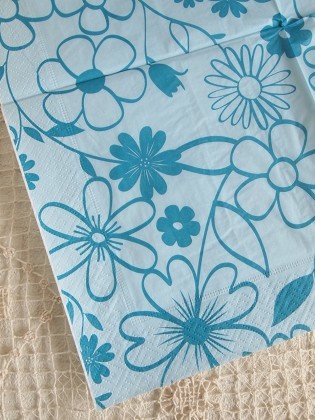 キッチン雑貨 サンドイッチ ナプキン ペーパーナプキン ブルーフラワーの通販はau Pay マーケット 雑貨屋カンフィ