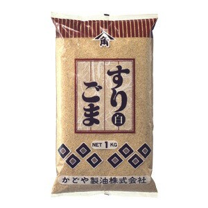 かどや すりごま 白 1kg 1ケース 12入り 袋 調味料送料無料 北海道 沖縄は送料1000円を加算の通販は