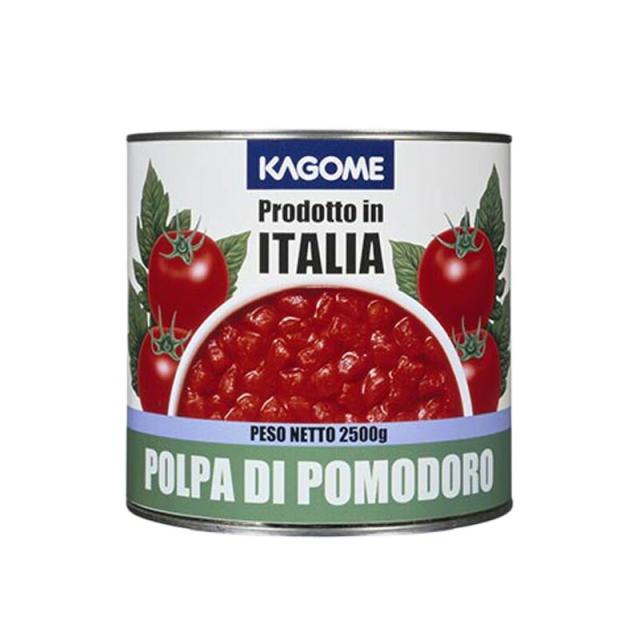 カゴメ ダイストマト イタリア産 業務用 2,500g 固形量1,500g 缶 ×6個 1ケース 送料無料 北海道 沖縄は