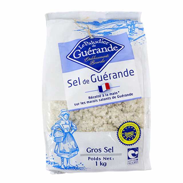 食品の通販はau　PAY　au　粗塩　あら塩　PAY　1kg　サカツコーポレーション　グロセル　調味料　マーケット　塩　マーケット－通販サイト　ゲランドの塩　袋