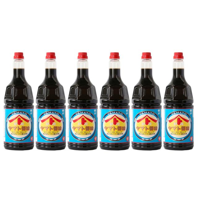 ヤマト醤油 鶴印濃口 甘口 ペット 調味料 食品 醤油 正油 しょうゆ 1800ml 6本入り 1ケース 送料無料 北海道 沖縄は送料1000円加算 クール便は800円加算
