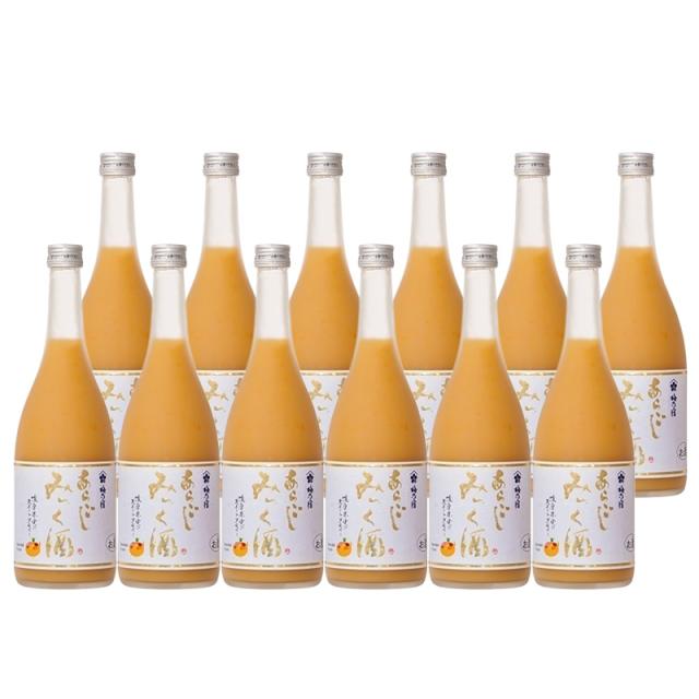 梅乃宿 あらごしみっく酒 720ml 12本セット 1ケース リキュール 果実酒 梅の宿 奈良県 送料無料 北海道 沖縄は