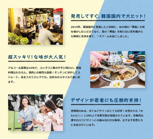 ジンロ 眞露 is back 16.9° 360ml 1ケース 20本入り リキュール 送料無料 北海道 沖縄は送料1000円加算 クール便は800円加算_2
