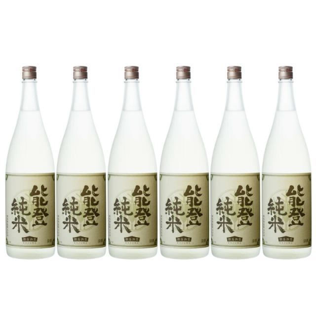 数馬酒造 竹葉 能登純米 1.8L 1ケース6本入り 石川県 地酒 日本酒 清酒 送料無料 北海道 沖縄は加算 1800ml 日本酒