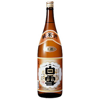 小西酒造 上撰 白雪 純米酒 1.8L 1ケース6本入り 日本酒 送料無料 北海道 沖縄は送料1000円 ダンボール配送