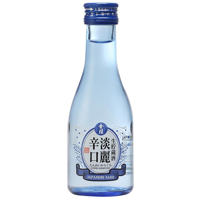 金陵 淡麗辛口 生貯蔵酒 180ml プリント 瓶 日本酒 30本 1ケース 送料無料 北海道 沖縄は送料1000円