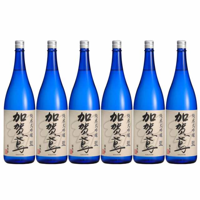 福光屋 加賀鳶 純米大吟醸 藍 1.8L 1800ml 1ケース 6本入り 日本酒 清酒 送料無料 北海道 沖縄は加算 クール便は加算 ダ