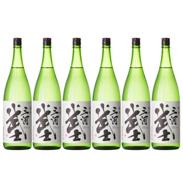 純米 三河武士 丸石醸造 1.8L 日本酒 純米酒 1800ml 1ケース 6本入り 清酒 送料無料 北海道 沖縄は送料1000円加算 ダンボール配送