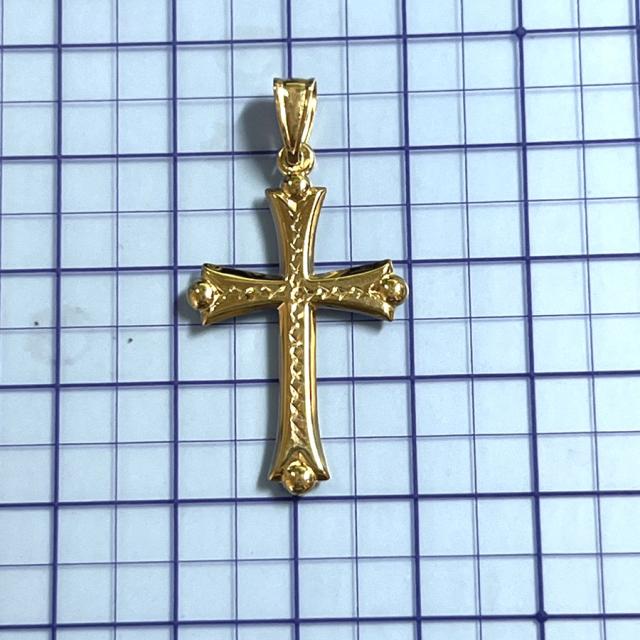 お得‼️K18ゴールド クロスペンダント 27.5mm x 18.8mm