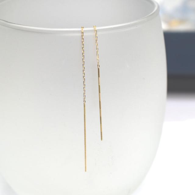 K10　10金　イエローゴールド　アメリカンピアス　ピアス　10ｋの通販は 7,776円