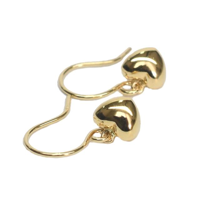 送料無料】 k18ピアス イエローゴールドピアス フックピアス K18 18金