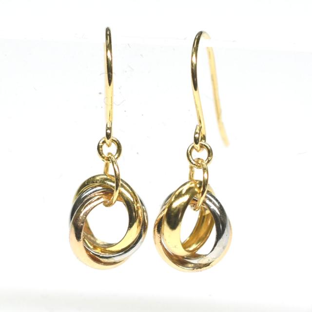 ドロップ ピアス K18YG 18k 18金 イエロー ゴールド 雫 露 ティア