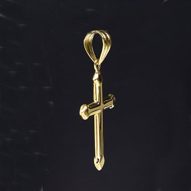K18 18金 クロス ペンダントトップ 25×17×2.0mm【公式通販】
