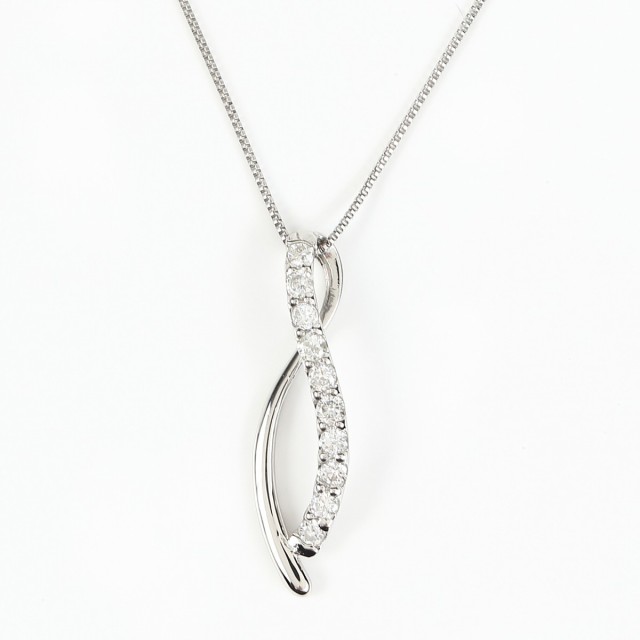 プラチナ ダイヤモンドネックレス ダイヤ 0.2ct (Pt850 0.5mm プラチナ ダイヤモンドネックレス ダイヤ 0.2ct (Pt850 0.5mm