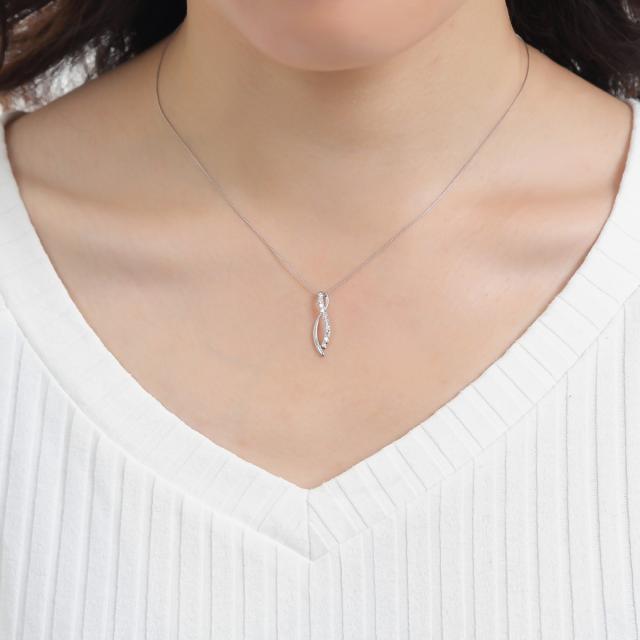 プラチナ ダイヤモンドネックレス ダイヤ 0.2ct (Pt850 0.5mm プラチナ ダイヤモンドネックレス ダイヤ 0.2ct (Pt850 0.5mm
