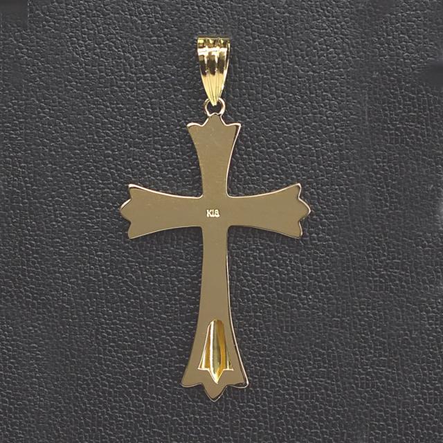 K18 イエローゴールド オパール クロスモチーフ ネックレス ララ