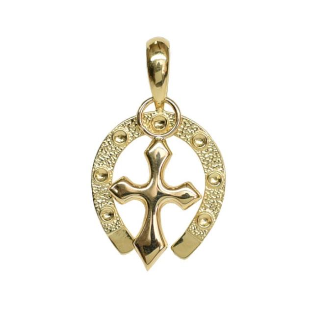 K18 18金　ダイヤモンド　馬蹄　ペンダントトップ K18 ダイヤ入り馬蹄ペンダントトップ（大） | 株式会社特撰すずき