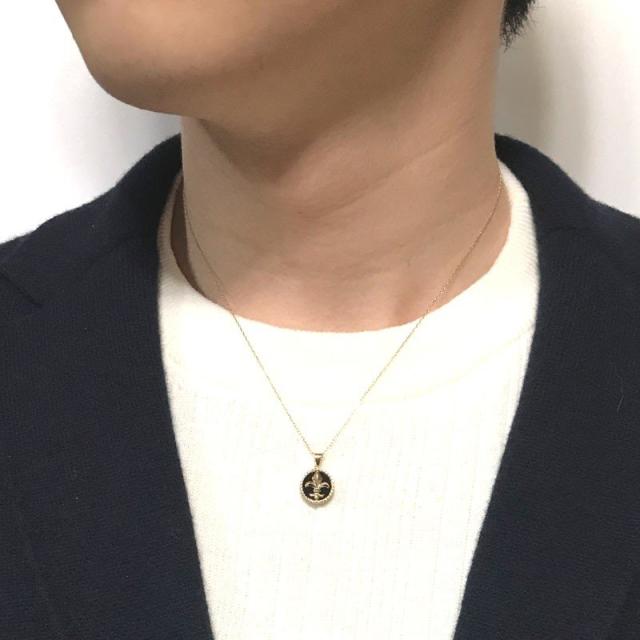 K18 小ゆり オニキスペンダント