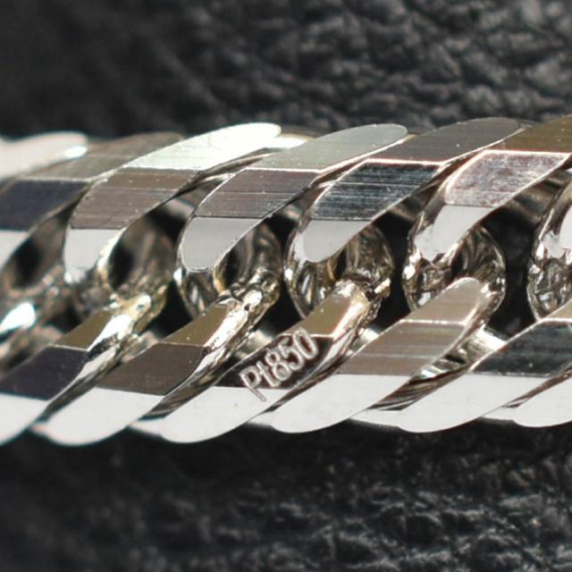 [トマトサラダ] Pt850 プラチナ850  トリプル 12面  喜平 リング 15号　約3.5gの通販は