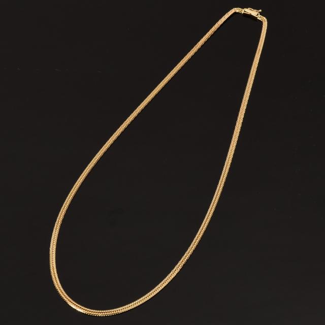 喜平ネックレス 18金 K18 十二面トリプル(12.3g-50cm)中留（中折れ）S  