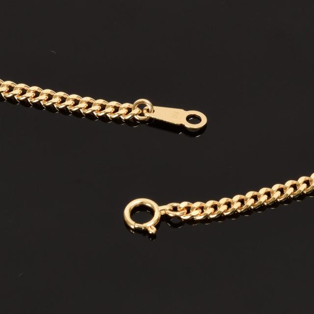 喜平ネックレス K18 18金 2面(20g-60cm)引輪 6mmLプレート 2面 キヘイ 