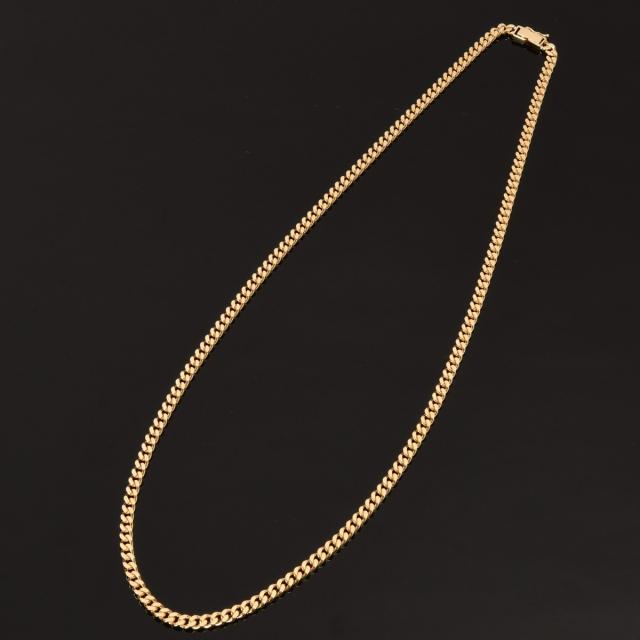 K18 18金喜平ネックレス 2面(50g-60cm)中留（中折れ） 5mm 2面 キヘイ 