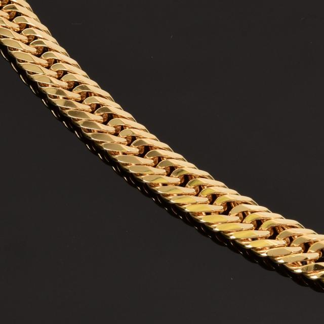 K18 喜平ブレスレット 18金 八面トリプル(30g-20cm)中留（中折れ） 8面 