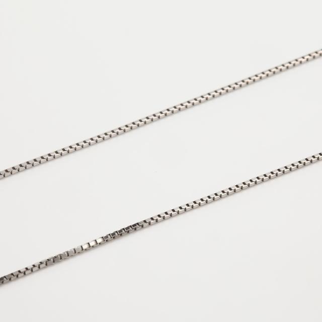 Pt850  ベネチアンチェーン（無段階の長さ調整 スライド式アジャスター）  0.8mm  45cm_2