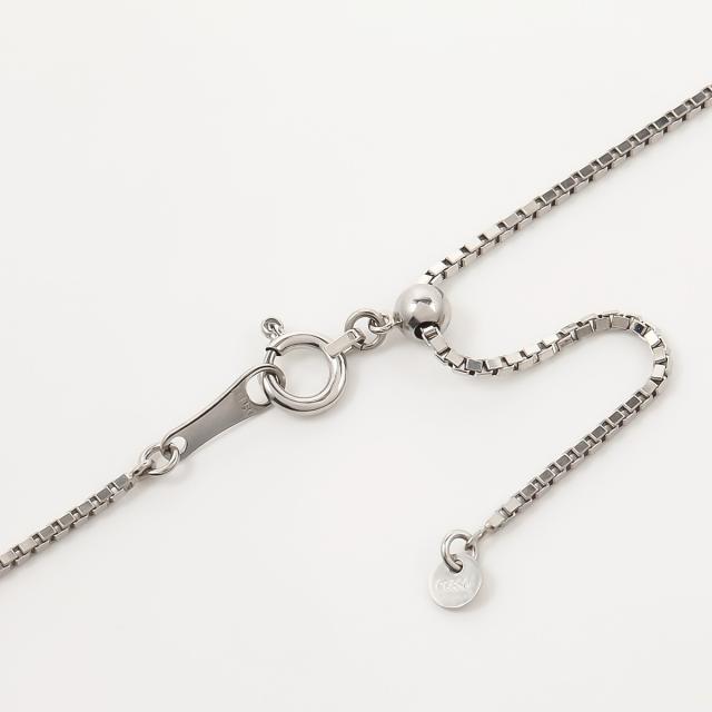 Pt850 ベネチアンチェーン（無段階の長さ調整 スライド式アジャスター） 1.0mm 45cm　_3