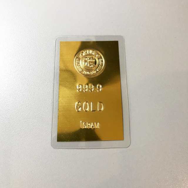 人気新品入荷 ☆純金 1ｇ 徳力カード お守り 縁起物 24金 K24 純金カード - 金属工芸