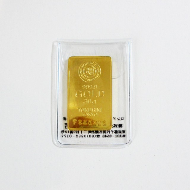 【クレジットカードは使えません】24金　純金 インゴット INGOT [徳力　純金 インゴット 30g]　 ゴールドバー【クレジットカードの場合はキャンセル処理となります】｜au PAY マーケット