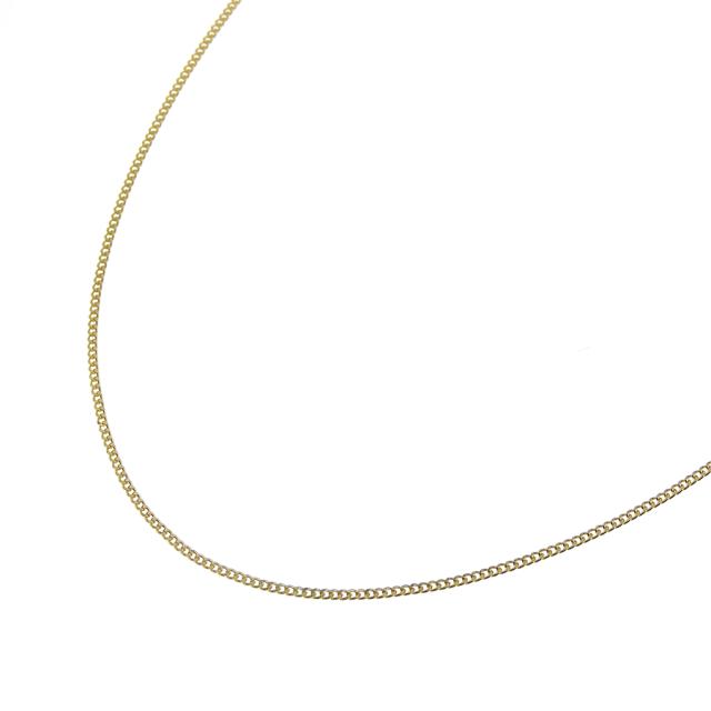 喜平チェーンネックレス K18 18金 2面カット 0.24φ 幅0.8mm 長さ45cm 約1.3g キヘイ チェーン アジャスター付 （造幣局検定マーク刻印入）