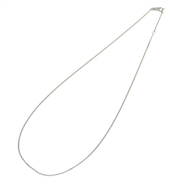 喜平チェーンネックレス Pt850 プラチナ 2面カット 0.24φ 幅0.8mm 長さ40cm 約1.45g キヘイ チェーン （造幣局検定マーク刻印入）_1