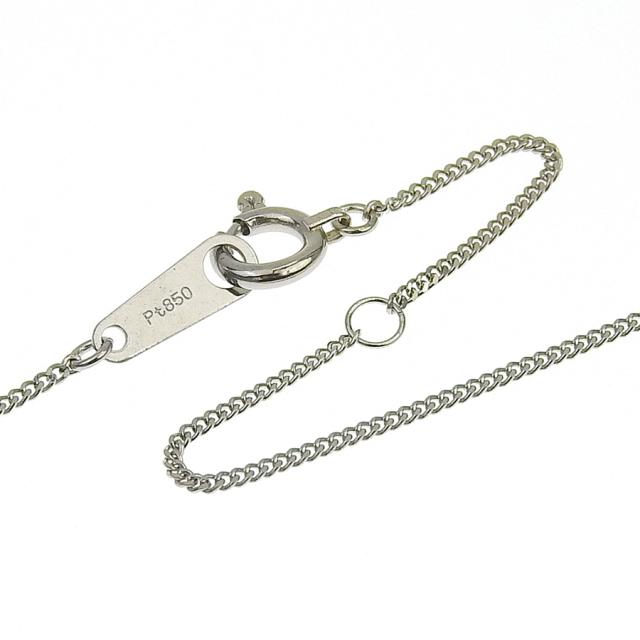 喜平チェーンネックレス Pt850 プラチナ 2面カット 0.24φ 幅0.8mm 長さ40cm 約1.45g キヘイ チェーン （造幣局検定マーク刻印入）_3