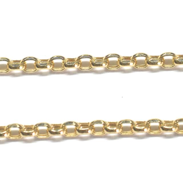 k18 小豆チェーン☆エスカルゴ、チェーン☆ネックレス50cm 小豆ネックレス K18 幅4.0mm 0.7角線 50cm ダブル 小豆 チェーン