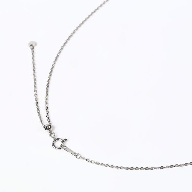 Pt850 プラチナ　小豆チェーン 0.7mm 45cm（無段階の長さ調整 スライド式アジャスター）あずきの通販は 25,800円