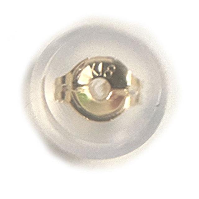 2個セット）K18 18金 イエローゴールド 6mm 丸玉ピアス K18ダブル