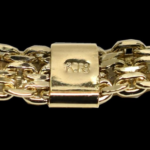 K18 18金 イエローゴールド ビスマルクチェーンリング 9号 指輪・リング