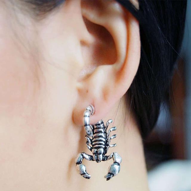 バックキャッチピアス 蠍 さそり サソリ スコーピオン プレゼント イヤーラップ シルバーの通販はau Pay マーケット Unveil