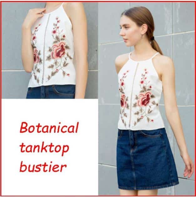 レディース 白 M ビスチェ キャミソール 刺繍 花柄 薔薇 ミニ ベスト タンクトップの通販はau Pay マーケット Unveil