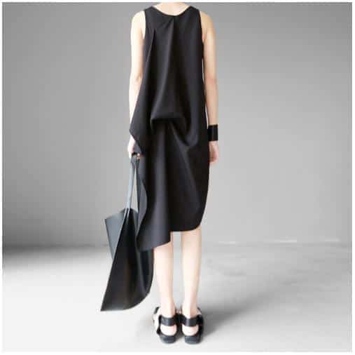 レディース スタイリッシュ アシメ ワンピ 黒 レイヤード モード系 ワンピースの通販はau Pay マーケット Unveil