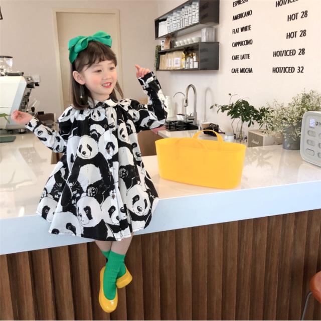 子供服 ワンピース 女の子 パンダ柄 韓国子供服 長袖ワンピースキッズ ガールズ ドレス おしゃれ 長袖 春秋 綿 膝丈 可愛いの通販はau Pay マーケット White Wings