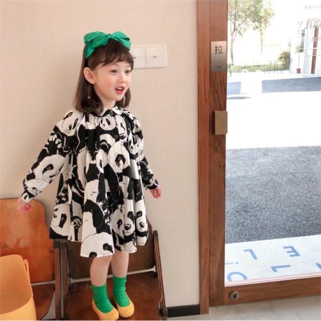 子供服 ワンピース 女の子 パンダ柄 韓国子供服 長袖ワンピースキッズ ガールズ ドレス おしゃれ 長袖 春秋 綿 膝丈 可愛いの通販はau Pay マーケット White Wings
