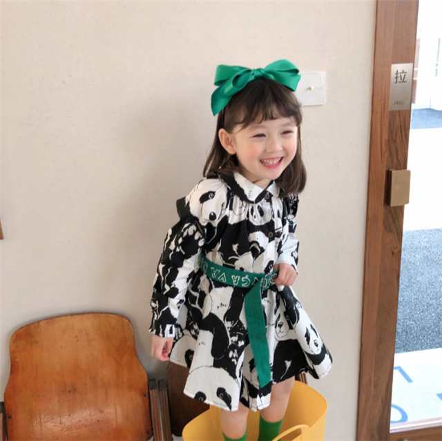 子供服 ワンピース 女の子 パンダ柄 韓国子供服 長袖ワンピースキッズ ガールズ ドレス おしゃれ 長袖 春秋 綿 膝丈 可愛いの通販はau Pay マーケット White Wings