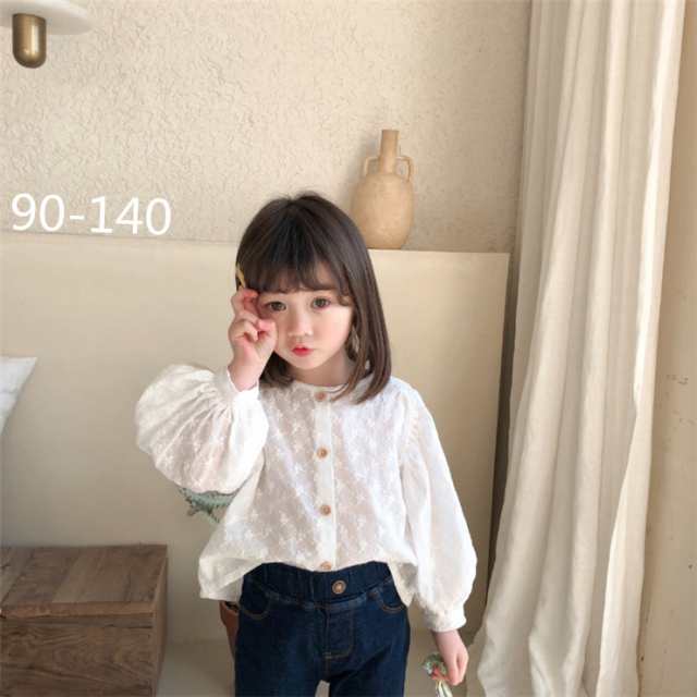 子供ブラウス 長袖トップス キッズ 女の子 シャツ 子供服 春物 春服 おしゃれ ジュニア 韓国子供服 カジュアル 丸い襟 ガールズ 普段着 の通販はau Pay マーケット White Wings