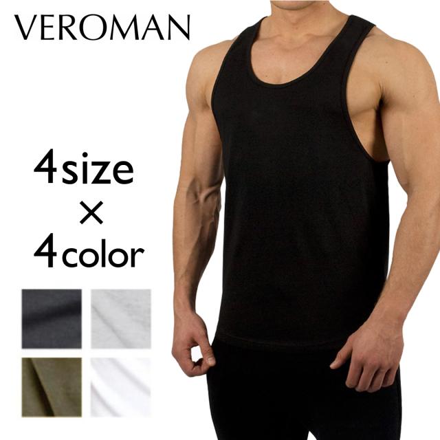 タンクトップ メンズ トレーニング ジム 筋トレ フィットネス 無地 黒 白 グレー カーキ Veromanの通販はau Pay マーケット Veroman Fit Aupayマーケット店
