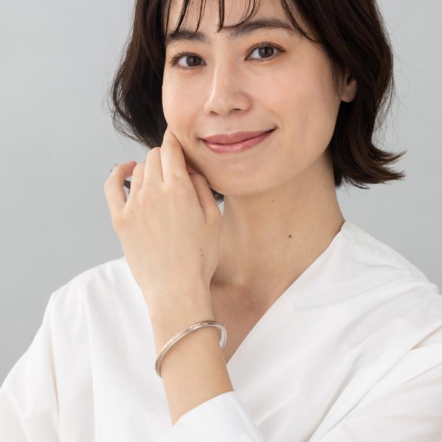 ハワイアンジュエリー ハワイアン バングル ブレスレット レディース 刻印 ステンレス 金属アレルギー対応 サージカルステンレス つけっぱなし プルメリア スクロール スティールシルバーカラー×ローズゴールドカラー lstb012strg_3