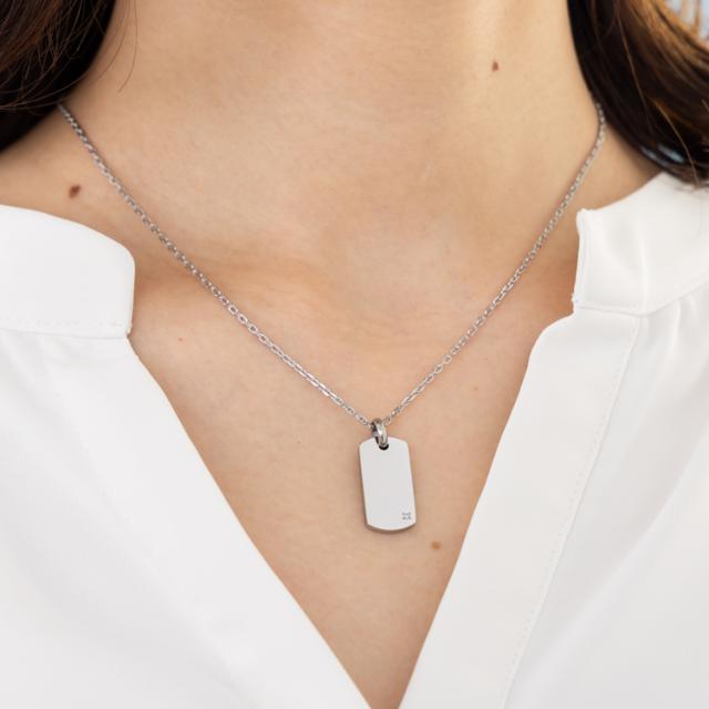 ペアネックレス 刻印 ドッグタグ サージカルステンレス お揃い カップル 名入れ 記念 ペンダント シンプル プレート プレゼント ペアネックレス 2本セット ドッグタグ idプレート 認識票 金属