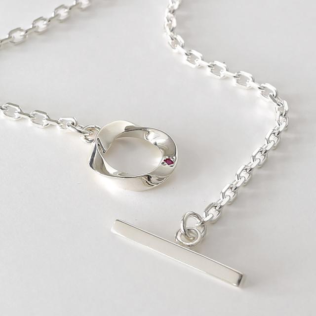 ブレスレット 刻印無料 シルバー レディース マンテル トグル Tバー