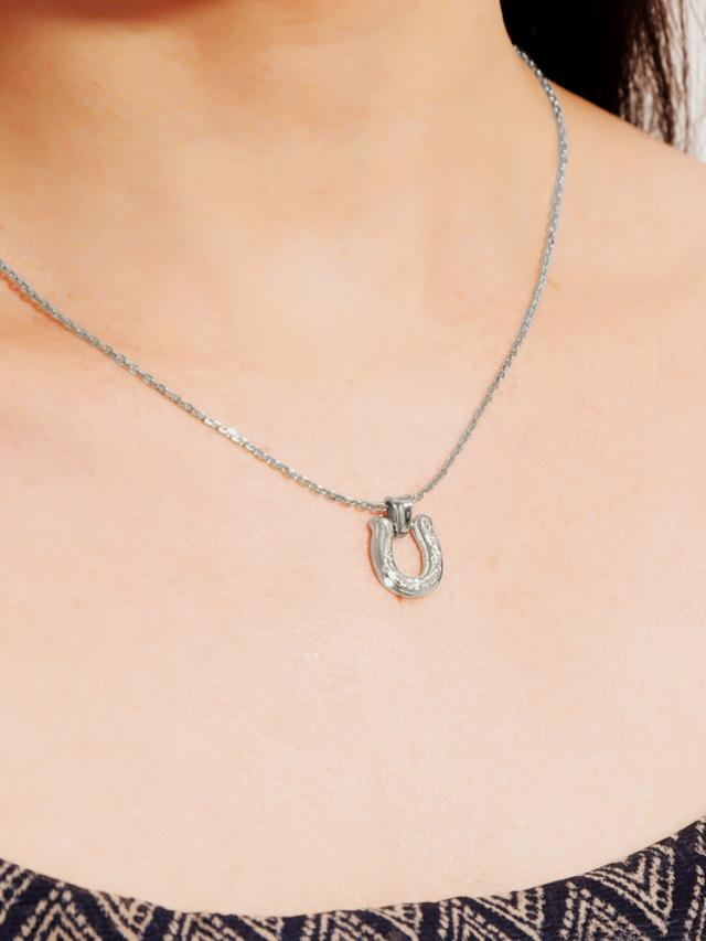 ハワイアンジュエリー ネックレス ホースシュー 男 女 レディース 9070 ホースシューネックレス｜ミドルサイズ｜ハワイアンジュエリー